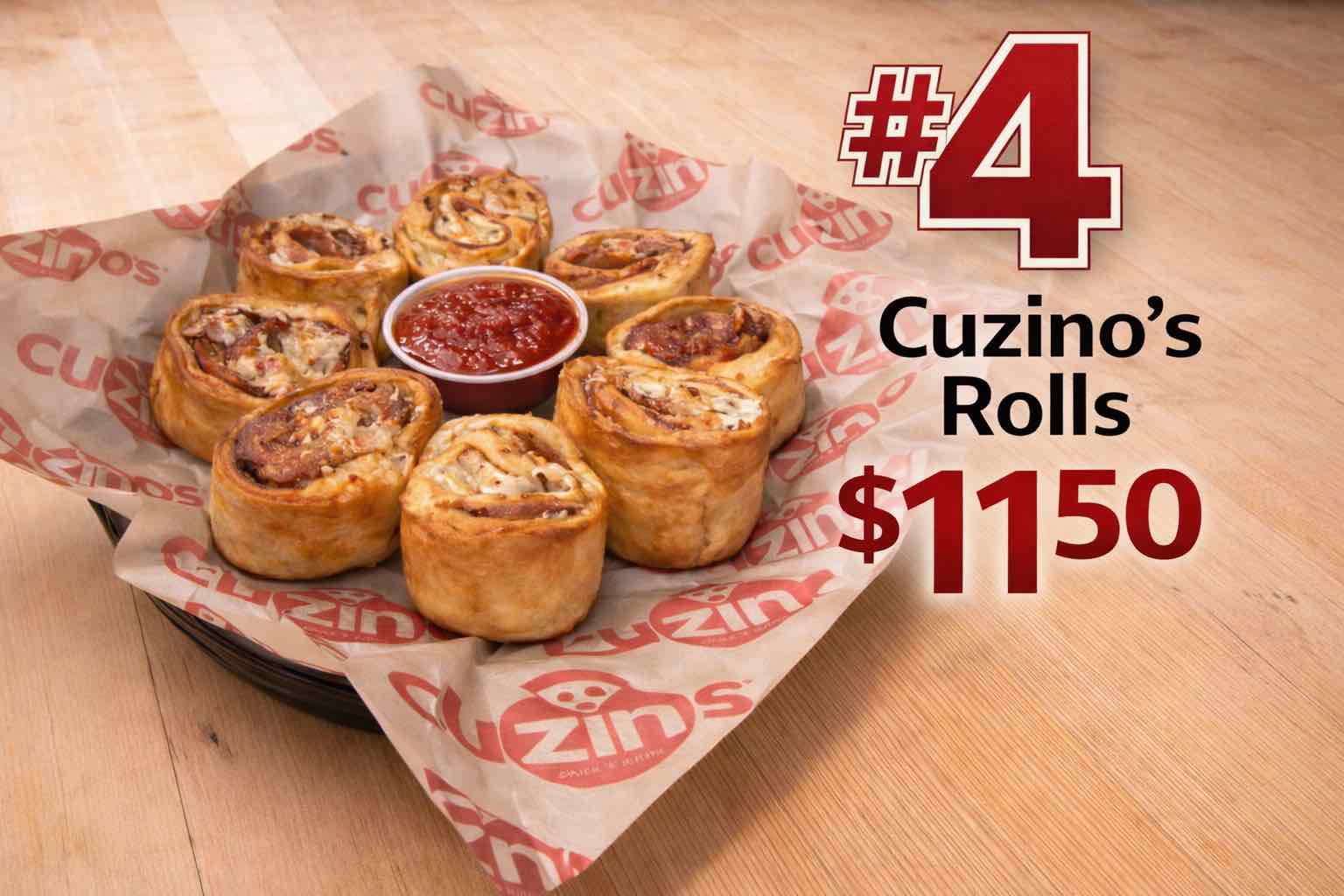#4 Cuzino Roll $11.50